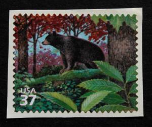 US #3899e ERROR / EFO  MNH Single Color Shift  Black Bear  2005