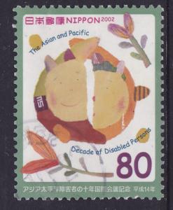 Japan 2002 Decade of Disable Persons Conference -80y -used