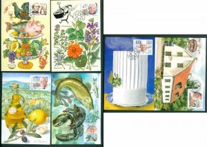 Sweden. Maximum Card 2002. Complete Set. 6 Card. Swedish Gastronomi.