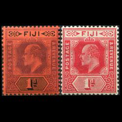 FIJI 1904 - Scott# 71-2 King 1p LH