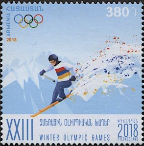 Armenia 2018 MNH Stamps Scott 1143 Sport Winter Olympic Games Skiing