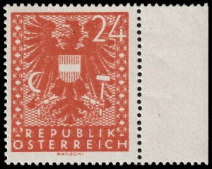 Austria - Scott 442 - Mint-Never-Hinged - Dirty Back