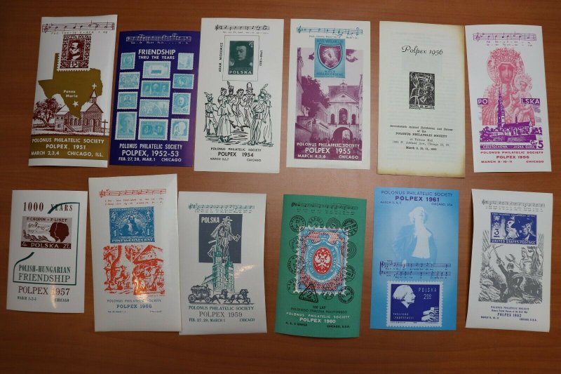 67 POLEPEX 1941-1985 Mint Souvenir Sheet Program leaflet Polonus Philatelic Coll