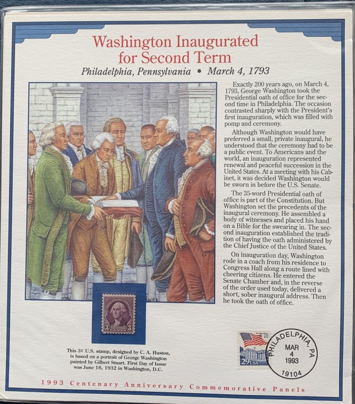 Centenary Anniversary Commemorative Panels.