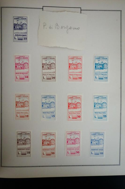 Italy Antique Revenues Stamp Collection