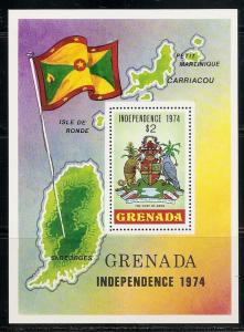 Grenada 552 1974 Independence s.s. MNH