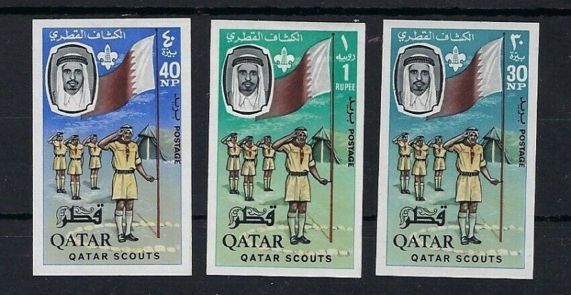 1965 Qatar Boy Scouts oil Imperf