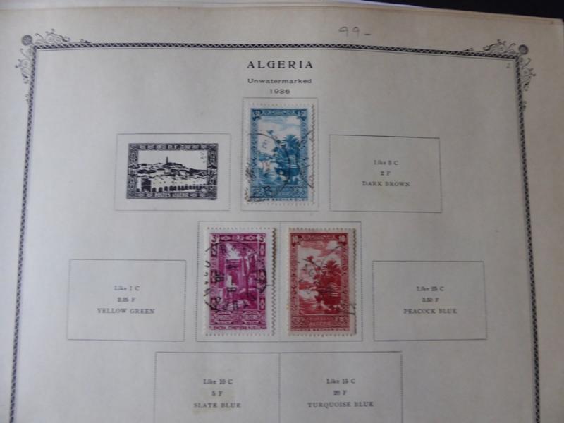 Algeria 1924-1971 Stamp Collection on Scott Specialty Album Pages