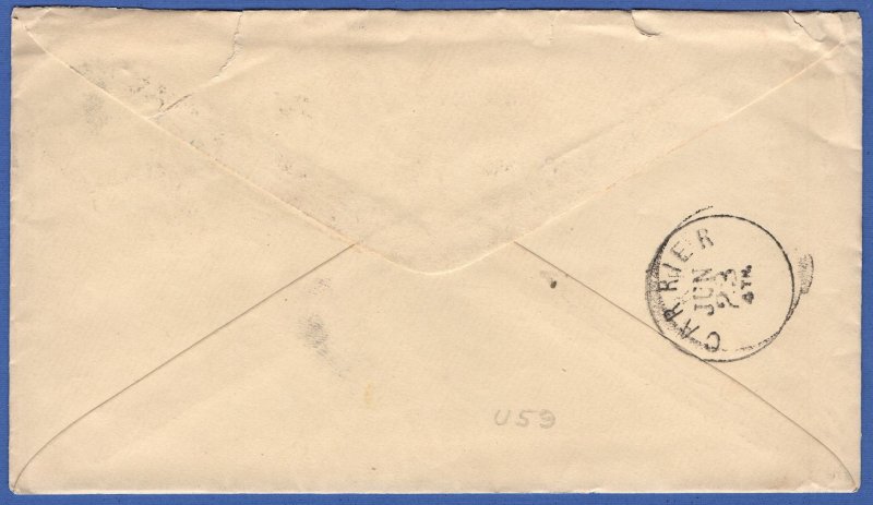 1864 Scott U59 Used 3c postal stationery, St Louis to PMG Montgomery Blair in DC