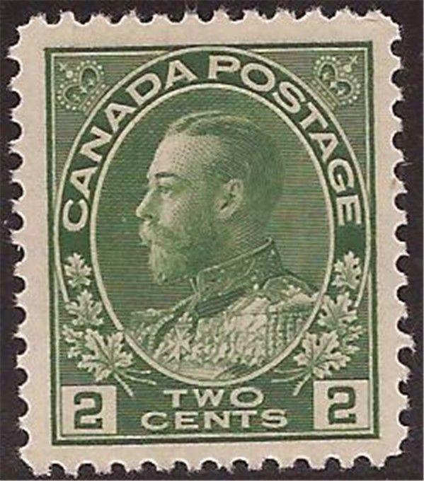 Canada - 1922 2c King George V Green -   - Scott #107