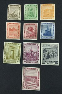 MOMEN: EGYPT SC #50-59 1914 IMPERF NO WMK MINT OG LH LOT #60997