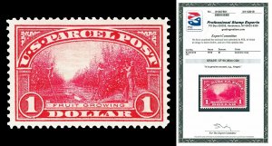 Scott Q12 1913 $1.00 Parcel Post Issue Mint Graded XF 90 H with PSE CERT