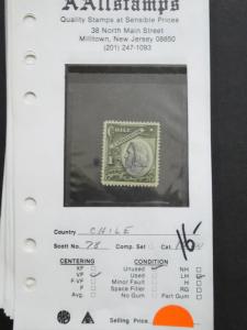 EDW1949SELL : CHILE Nice Mint & Used collection of singles & sets. Cat $241.00