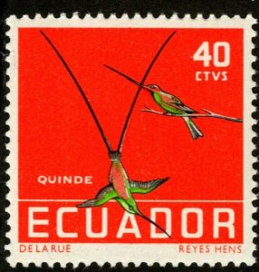 ES-535 Ecuador BIRDS 1958 DQUINDE  Scott 637 SG 957 MNH