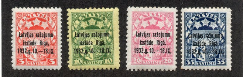 Latvia - Sc# 164 - 167 MH      /        Lot 0320131