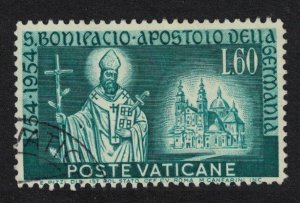 Vatican Martyrdom of St Boniface 60L 1955 Canc SC#194 SG#217