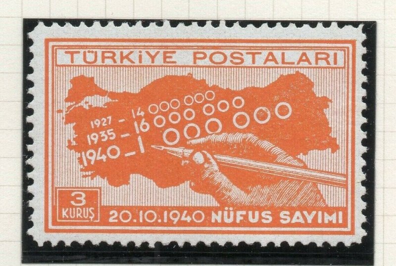 Turkey 1940 Early Issue Fine Mint Hinged 3k. NW-10504