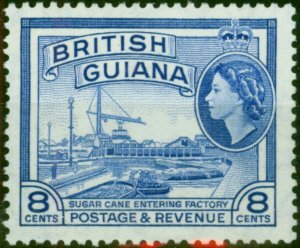 British Guiana 1961 8c Ultramarine SG337a D.L.R V.F MNH