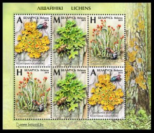 2019 Belarus 1303-1305/B177 Flora. Lichens 10,00 €