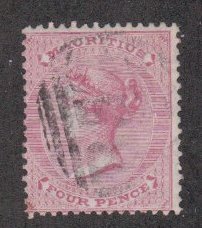 Mauritius # 35, Queen Victoria, Used Stamp, 1/3 Cat.