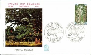 France 1976 FDC - Troncais Forest - Montluçon - F10922