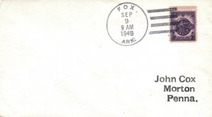 US EVENT CACHET COVER SCOTT 940 VETERANS OF WW II CANCELLED AT FOX ARK POP 237