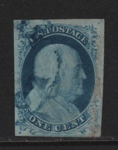 9 VF-XF used neat blue face free cancel with nice color cv $ 105 ! see pic !