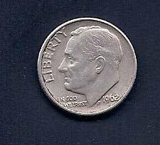 1962D Roosevelt Dime, Coin Liquidation by PBS Stamps!