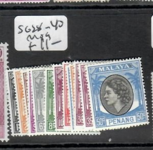 MALAYA PENANG   (PP1708B)  QEII   1C-50C  SG 28-40    MOG 