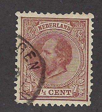 Netherlands  SC#24 Used F-VF 1 sh perf...Fill a Key Spot(s)!