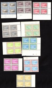 MOMEN: SAUDI ARABIA #213,290/308 BLOCKS SAUD CARTOUCHE MINT OG NH LOT #65617