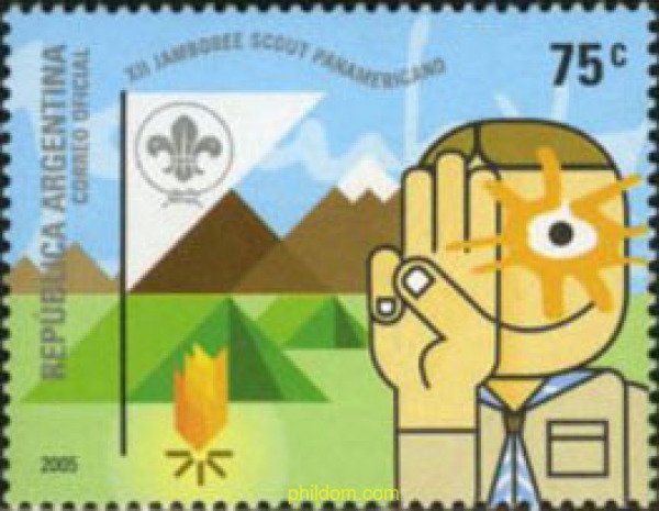 175232 MNH ARGENTINA 2005 BOY SCOUTS XII JAMBOREE
