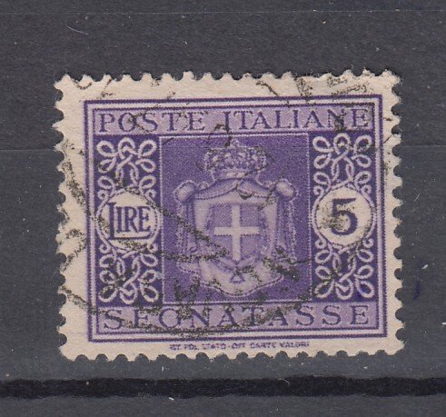 J43982 JL Stamps 1945 italy used #j62 wmk 277