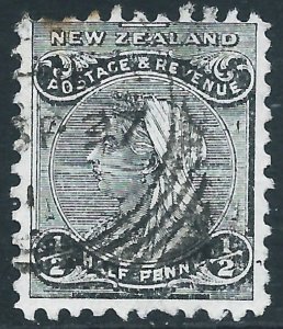 New Zealand, Sc #67A, 1/2d Used