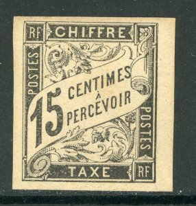 France Colonies 1884 Postage Due 15¢ Black Sc# J7 Mint D687