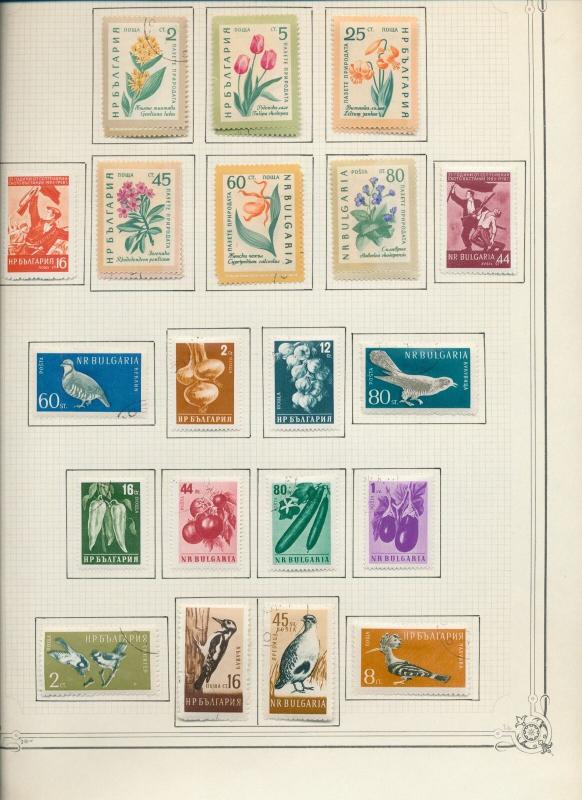 BULGARIA 1950s Sport Flowers Birds M&U Collection Apprx 180+Items Au13340