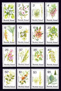 Norfolk Island - Scott #323-338 - MNH - SCV $14