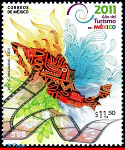 2749 MEXICO 2011 YEAR OF TOURISM IN MEXICO, FISH, MNH