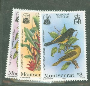 Montserrat #551-3  Single (Complete Set)