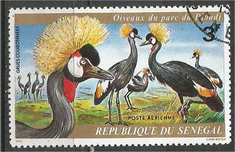 SENEGAL, 1974,used 3fr. cranes Scott C132