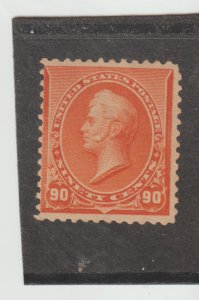 Scott #229 VF-XF Mint Original Gum Lightly Hinged with nice color cv $ 475