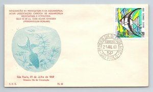Brazil 1969 FDC - Disclosure of Fish Farming & Aquariophile Acapi - F13145