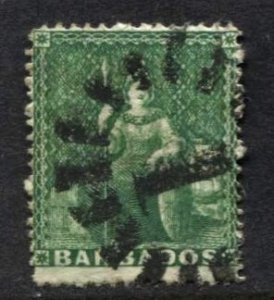 STAMP STATION PERTH -Barbados #15? Britannia Used Perf.14 Unwmk. CV$47.00