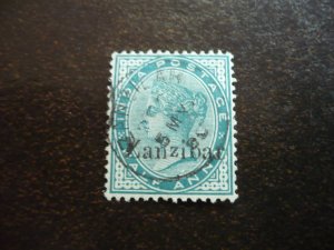 Stamps - Zanzibar - Scott# 3 - Used Part Set of 1 Stamp
