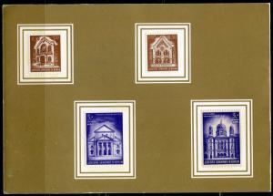 GERMANY BERLIN JEWISH SYNAGOGUE RESTORATION LABELS IN 1968 FOLDER