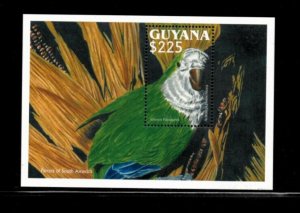 Guyana 1993 - Parrots Birds - Souvenir Stamp Sheet - Scott #2661 - MNH