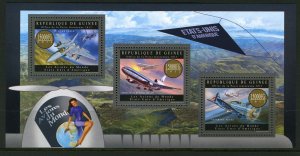 GUINEA 2012 UNITED STATES PLANES OF THE WORLD  SHEET  MINT NH