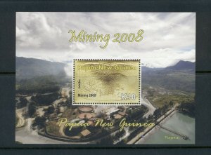 Papua New Guinea #1338  (2008 Gold Mining Souvenir sheet) VFMNH   CV $7.95