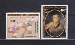 Djibouti C147-C148 Set MNH Art, Paintings