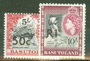 GT: Basutoland 70a, 71b mint CV $41